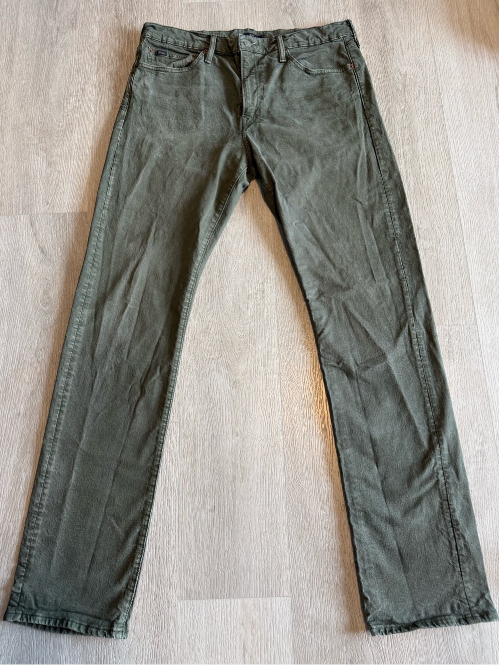 Polo Ralph Lauren Sullivan Slim Olive Green Jeans Men’s 36x36